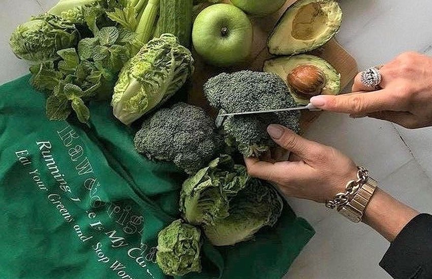 Hand Cutting Vegetables